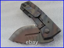 Crusader Forge Knives VIS Metro 1-Off, Sharpened Choil, Chisel Phantom Coated 3V