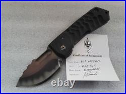 Crusader Forge Knives VIS Metro 1-Off, Sharpened Choil, Chisel Phantom Coated 3V