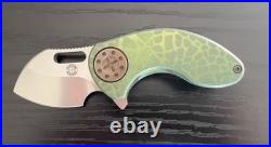 Curtiss Custom Knives Nano Flipper Splash Two Tone Anodized