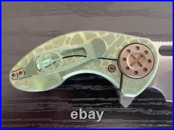 Curtiss Custom Knives Nano Flipper Splash Two Tone Anodized