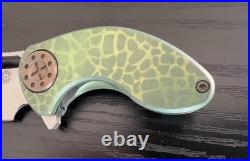 Curtiss Custom Knives Nano Flipper Splash Two Tone Anodized