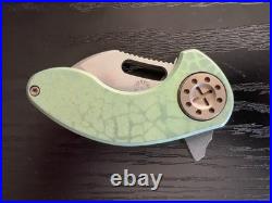 Curtiss Custom Knives Nano Flipper Splash Two Tone Anodized