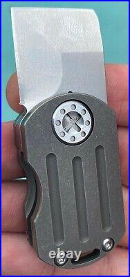 Curtiss Custom Knives ODT Original DogTag Flipper Folding Pocket Knife Titanium