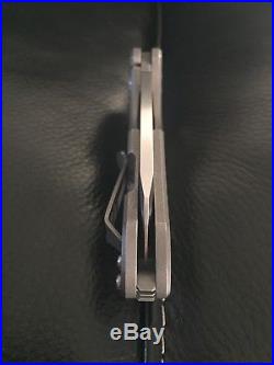 Curtiss F3 Medium Wharncliffe Knife Titanium Flipper CTS-XHP Blade