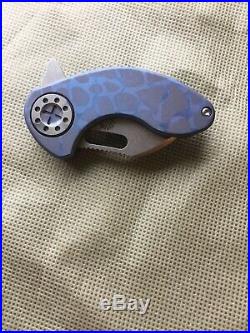 Curtiss Knives Custom Nano Flipper Anodized handle