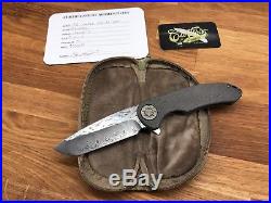 Curtiss Knives F3 Large Damasteel Compound Grind Jigged Handles NEW