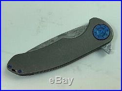 Curtiss Knives F3 Large Damasteel Compound Grind MINT Safe Queen Never Used