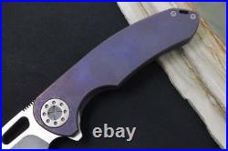 Curtiss Knives F3 Large Titanium Flipper Spanto Blade / CPM-Magnacut Steel / T