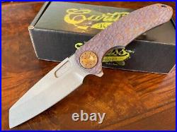 Curtiss Knives F3 Large Wharny Flipper Magnacut FJ Mill Root Beer Bronze A