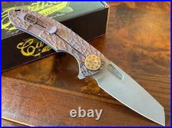 Curtiss Knives F3 Large Wharny Flipper Magnacut FJ Mill Root Beer Bronze A