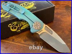 Curtiss Knives F3 Medium Spanto Non-Flipper Slim Magnacut Aqua Frame Unit 1