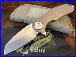 Curtiss Knives F3 Medium WH/ST Wharny Grind Standard Finish Authorized Dealer