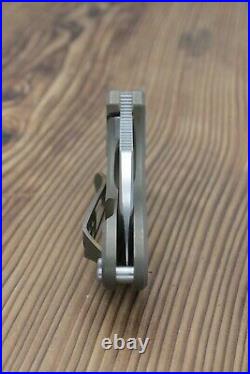 Curtiss Nano OT Milled Flipper Folding Knife Bronze Titanium