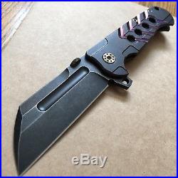 Custom ADV TAC Butcher Framelock Knife