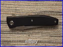 Custom Andre Thorburn L42 IKBS Flipper Folder knife with S35VN steel Black G10