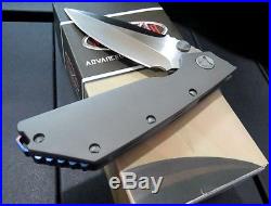 Custom Bearing washer camping knife Strider titanium handle D2 blade knives
