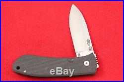 Custom Bob Dozier Handmade Folding Liner Lock Knife 2014 Carbon Fiber Trapper