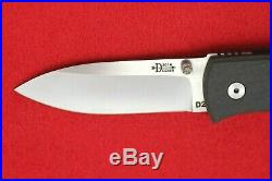 Custom Bob Dozier Handmade Folding Liner Lock Knife 2014 Carbon Fiber Trapper