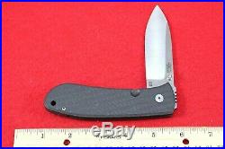 Custom Bob Dozier Handmade Folding Liner Lock Knife 2014 Carbon Fiber Trapper