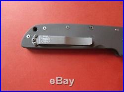 Custom Bob Terzuola New Pre Owned ATCF Titanium Linerlock Folder Knife