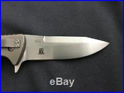 Custom Brian Tighe Vanguard #14 Flipper Folder Knife