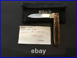 Custom Chuck Gedraitis Jigged Bone Slipjoint Folder Folding Knife