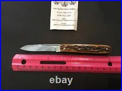 Custom Chuck Gedraitis Jigged Bone Slipjoint Folder Folding Knife