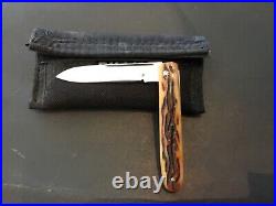 Custom Chuck Gedraitis Jigged Bone Slipjoint Folder Folding Knife