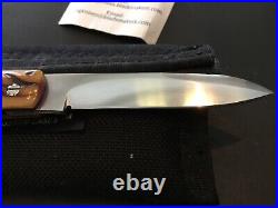 Custom Chuck Gedraitis Jigged Bone Slipjoint Folder Folding Knife