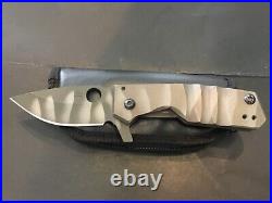 Custom Crusader Forge Titantium Flipper Folder Knife