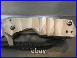 Custom Crusader Forge Titantium Flipper Folder Knife