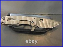 Custom Crusader Forge Titantium Flipper Folder Knife