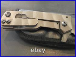 Custom Crusader Forge Titantium Flipper Folder Knife