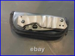 Custom Crusader Forge Titantium Flipper Folder Knife