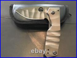 Custom Crusader Forge Titantium Flipper Folder Knife