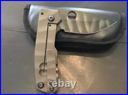 Custom Crusader Forge Titantium Flipper Folder Knife