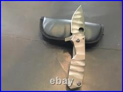 Custom Crusader Forge Titantium Flipper Folder Knife