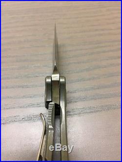 Custom Curtiss Nano titanium framelock folding knife