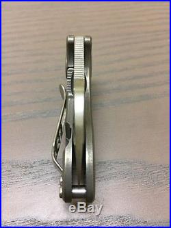 Custom Curtiss Nano titanium framelock folding knife