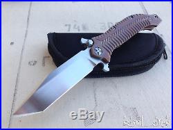 Custom Darrel Ralph DDR AXD 4 Tanto Expendables Bronze Ano Assisted knife