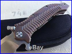 Custom Darrel Ralph DDR AXD 4 Tanto Expendables Bronze Ano Assisted knife
