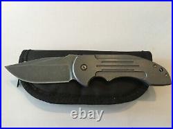 Custom David Mosier Crossfire Folder Flipper Knife