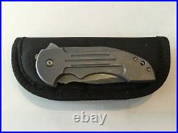 Custom David Mosier Crossfire Folder Flipper Knife