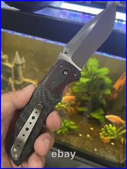 Custom David Mosier Infiltrator Knife Carbon Fiber G10 S30V Blade Titanium