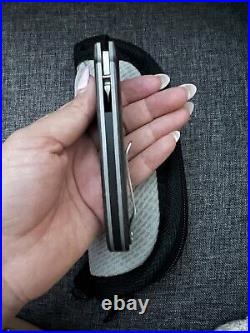 Custom David Mosier Infiltrator Knife Carbon Fiber G10 S30V Blade Titanium