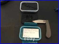 Custom Doc Shiffer Barebones Backpocket Flipper Folder Folding Knife