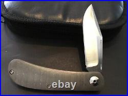 Custom Doc Shiffer Damascus Handles Lanny's Clip Slipjoint Folder Folding Knife