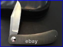 Custom Doc Shiffer Damascus Handles Lanny's Clip Slipjoint Folder Folding Knife