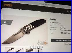 Custom Dustin Turpin Strife Flipper Folder Folding Knife