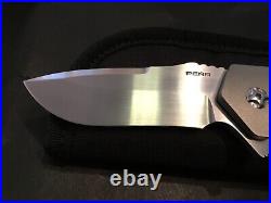 Custom Enrique Pena Diesel Extra Timascus Clip Flipper Folder Folding Knife